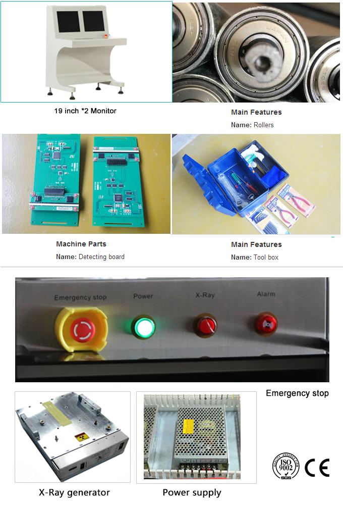 Varredor grande 100100 da bagagem do raio X do uso do metro do aeroporto do tamanho do preço de fábrica